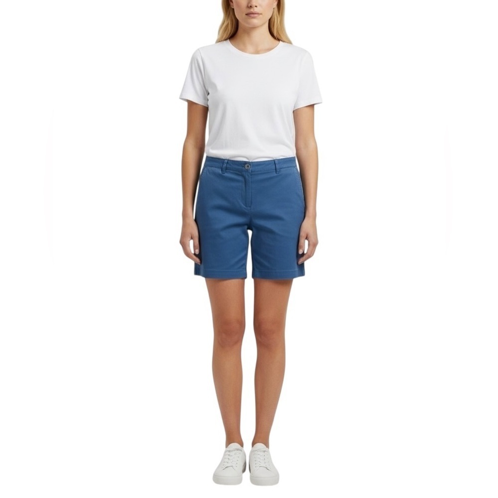 J. Crew 7” Chino Cobalt Berry Blue Women's Shorts NWT 14